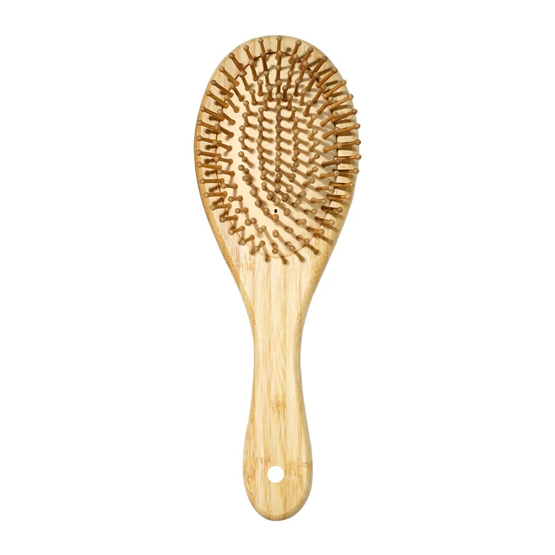 Bamboo Hair Brush Air Bag Wide Teeth Bamboo Combs Smooth Massage Scalp Brush Barber Comb Women Hairdressing Styling Hair Tools