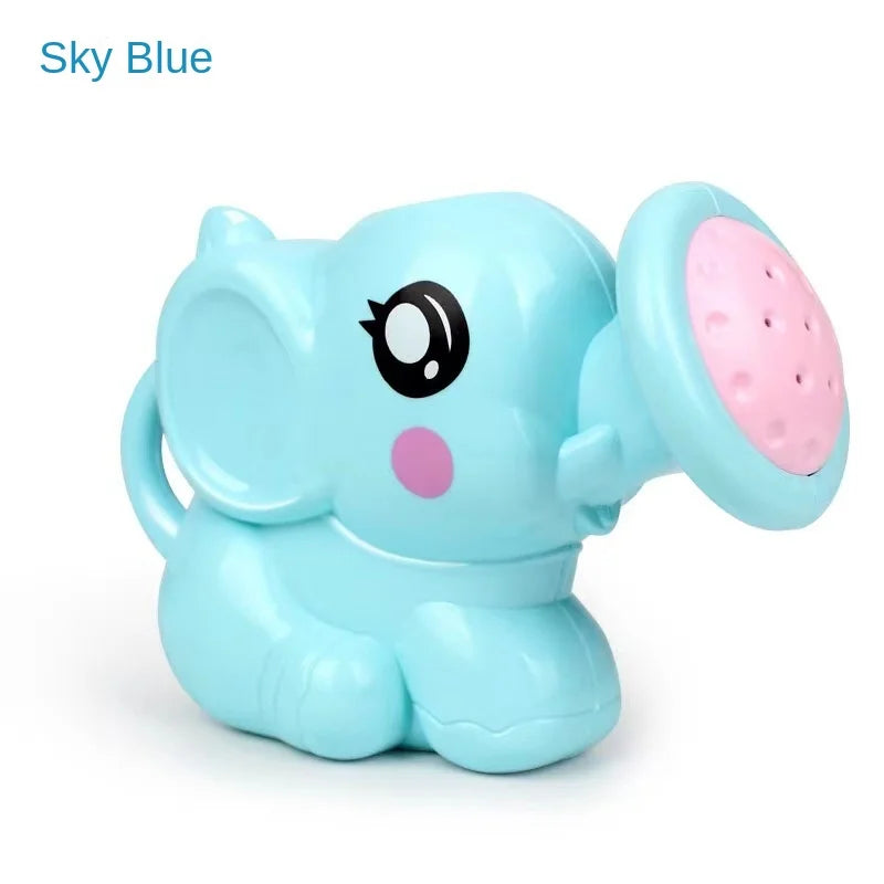 Bath Toy Plastic Kettle Bath Shower Tool Baby Bathroom Toy Elephant Watering Pot Bath Toy for Children Summer Bath Sprinkler