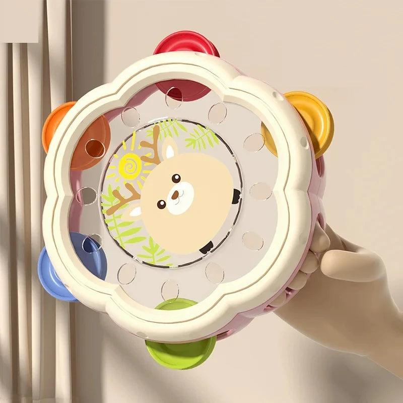 Baby Toys 6 12 Months Musical Instruments Hand Drum Shaking Rattle Toys Montessori Educational Toy Interactive Hand Bell for Kid