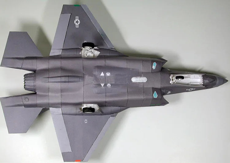1:33 US F-35 II Lightning Fighter Paper Model Aircraft Model Handmade DIY Jigsaw Puzzle Toy