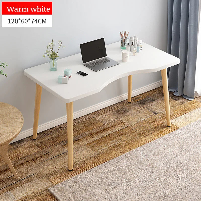 Home Office Desk Adult Desktop Computer Desk Modern Simple Workbench Student Study Writing Desk Household Solid Wood Leg Table
