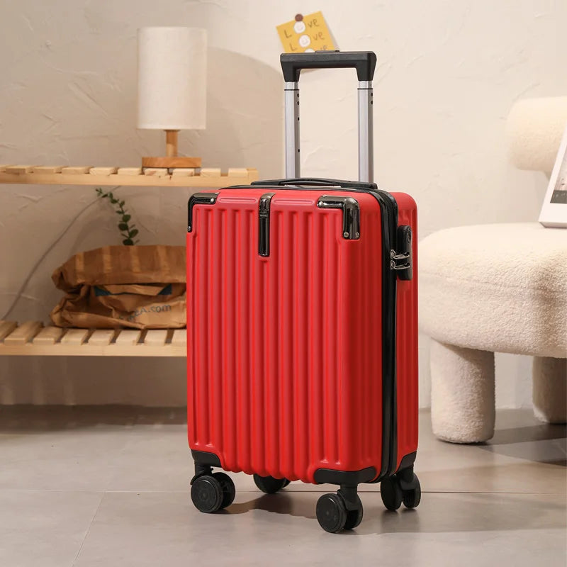 18 inch Student suitcase Travel Bag Women's Bag Back to School Spinner Wheel Suitcase Carry-On Boarding Travel