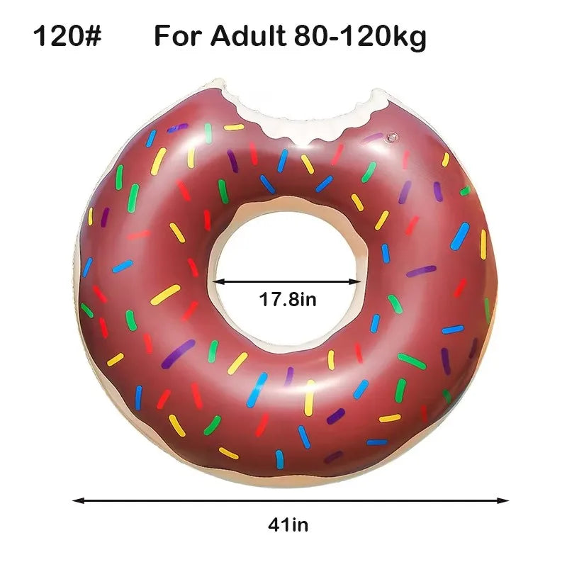 Rooxin Donut Swimming Ring Inflatable Swim Pool Float For Kid Adult Swimming Circle Baby Swim Tube Water Play Swimming Equipment