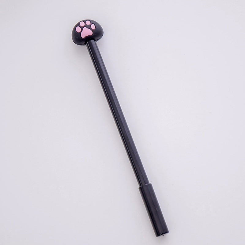10pcs/batch Kawaii Cat Gel Signature Pen Cute Claw Stylos Black Ink for Hand Account Writing Stationery Office School Supplies
