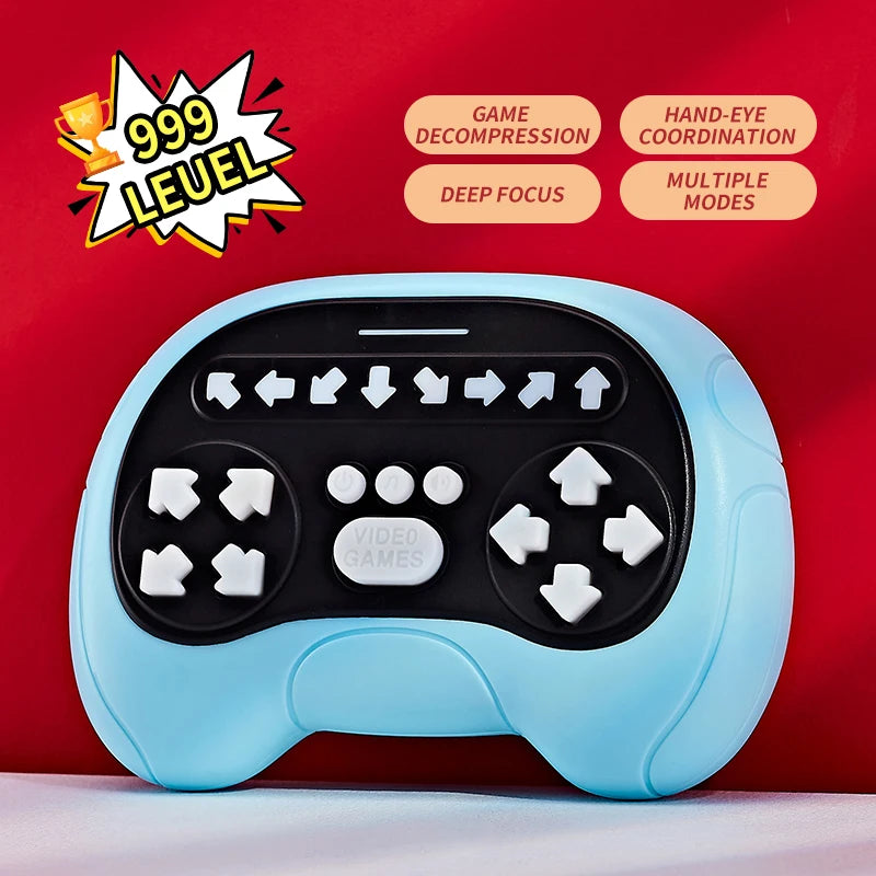 ZLang Dancing Handheld Memory Game Quick Push Game Fidget Toys for Adults Rhythm Handheld Game Machine Light Up Stress Relief