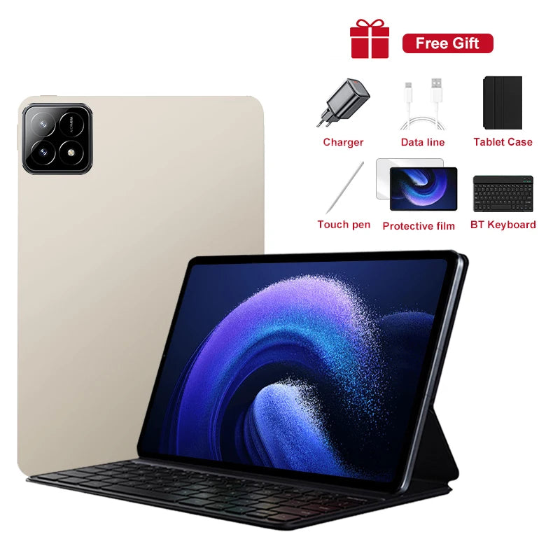 2025 Xioami Pad 6S Pro Tablet Android 14 Snapdragon 8 Gen2 Call Phone Tablets GPS 5G WiFi Dual SIM HD 4K 10.1inch