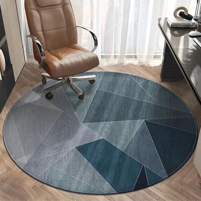 Dustproof Round Carpet, Office Chair Mat For Gaming & Study