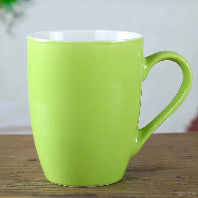 Macaron household ceramic cup living room coffee cup breakfast milk water cup mug