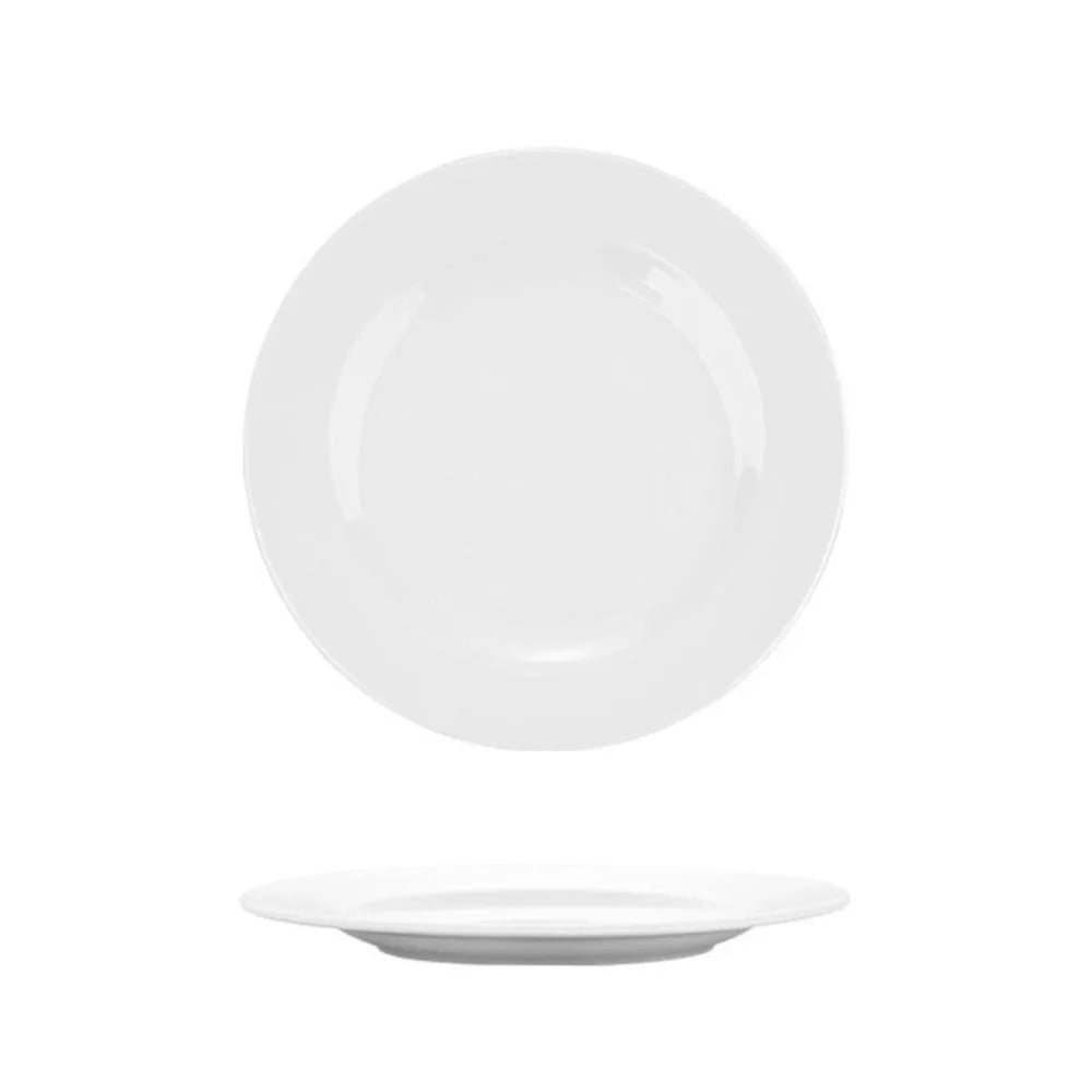 Tableware Round Melamine White Dish Fall-resistant Unbreakable White Disc Imitation Porcelain Durable Dinner Plate Dessert