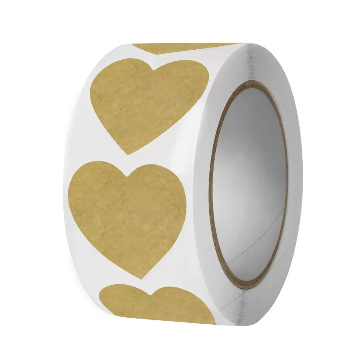 500 pcs / 1 roll ,kraft round self-adhesive label paper items classification name stickers personalized labels