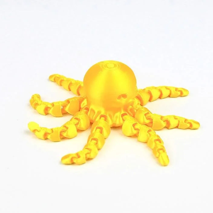 12cm 3D Printed Octopus Figurine with Flexible Joints for Home Office Desk Decoration Ocean Animal Table Ornament Ideal Gift Toy