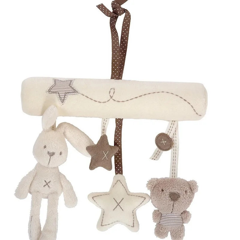 Baby Toys for 0 3 6 12 Months Babies Soft Plush Animal Rattles Stroller Hanging Toy for Baby Car Seat Crib Travel Sensory Toys
