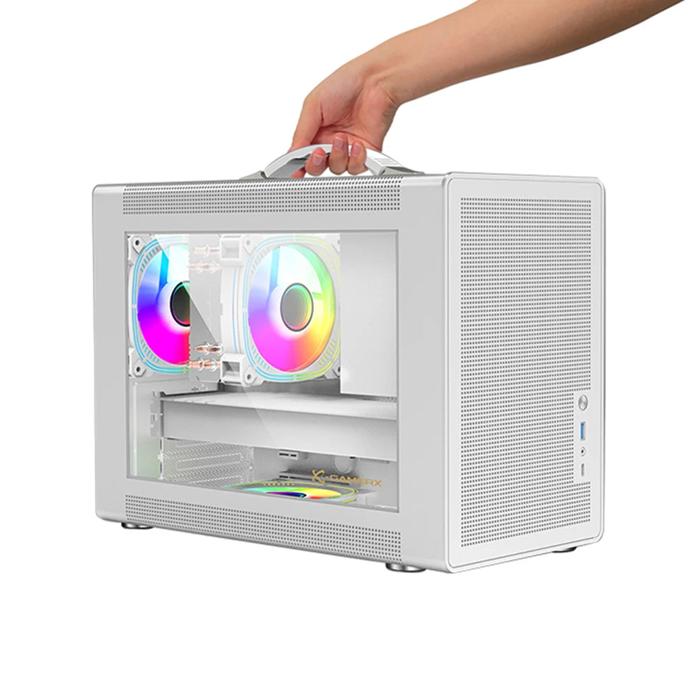Power Train P60 M-ATX Portable Computer Case ITX Motherboard ATX/SFX Power Supply Support U3 Type-C Desktop MINI Small Chassis