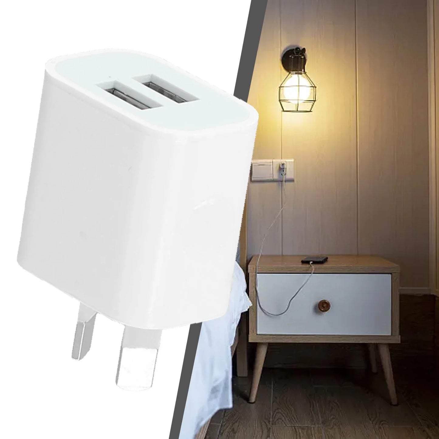 Practical Portable Charger USB Charger AU Plug Adapter Cell Phones Dual USB Faster Charging Standard Universal