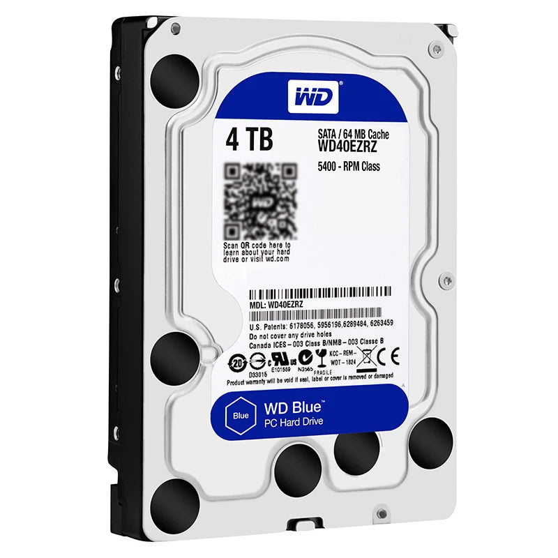 Western Digital WD BLUE 4TB 6T 3T2T 3.5" Hard Drive Disk SATA III 500GB1THD Hard disk For Monitoring Desktop Computer