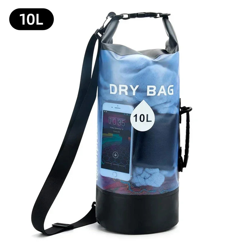10L 20L Dry Bag Waterproof Storage Pack Pouch For Swimming Trekking Rafting Boating Kayaking Rafting Drybags Backpack XD117Y