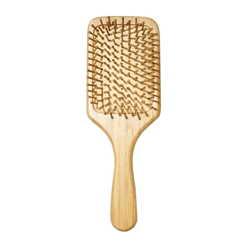 Bamboo Hair Brush Air Bag Wide Teeth Bamboo Combs Smooth Massage Scalp Brush Barber Comb Women Hairdressing Styling Hair Tools