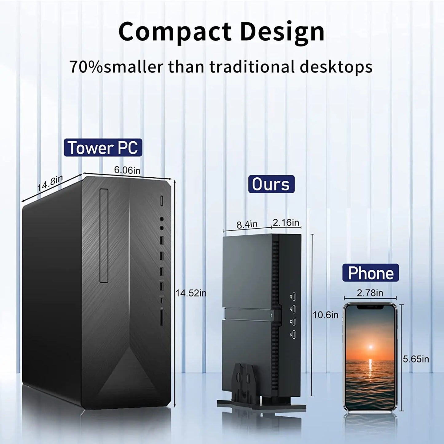 Mini Gaming PC 12th Gen Core I9 12900F RTX 3060  Graphics PCIE4.0 SSD Windows 11 WiFi6 Mini PC Desktop 8K 4-screen