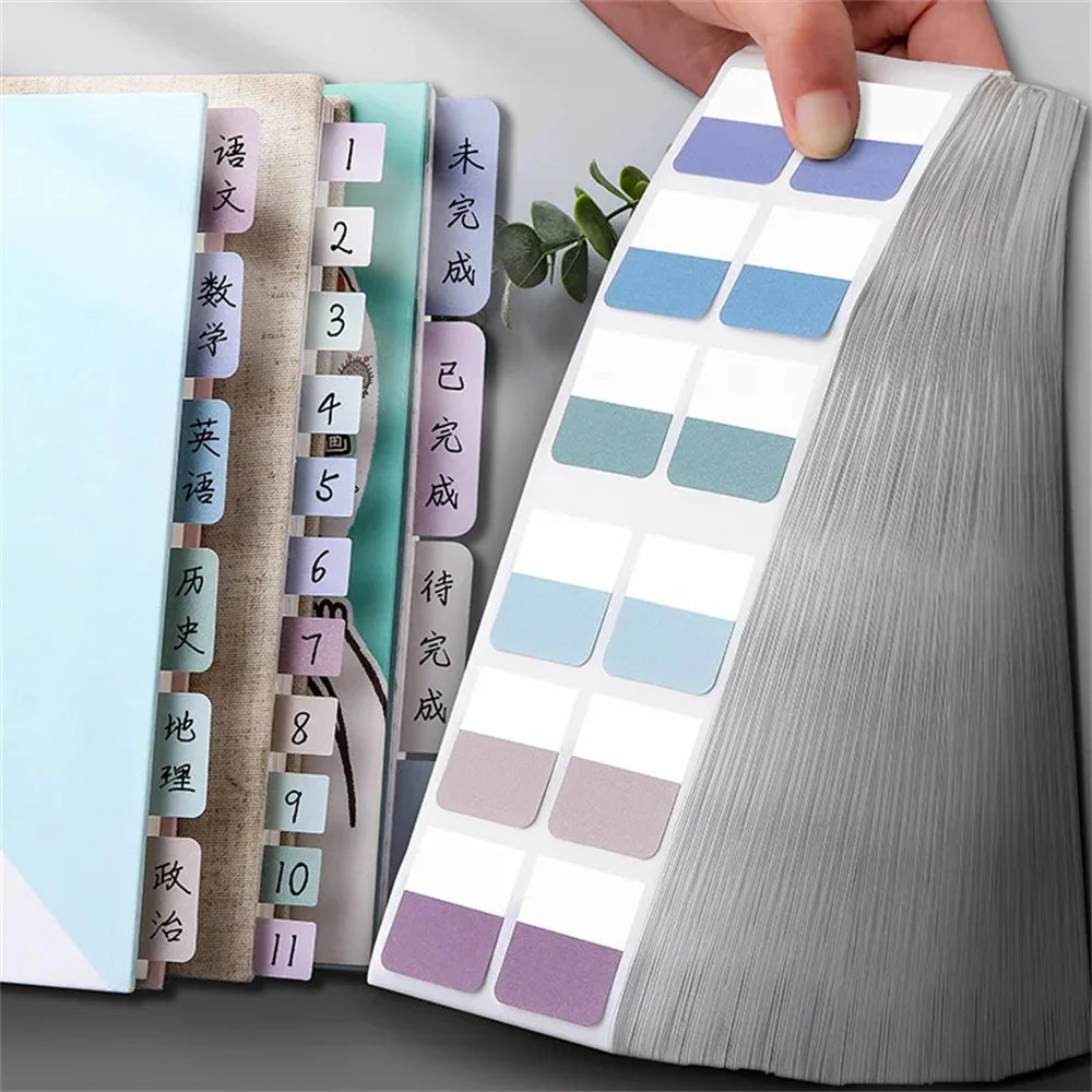 120pcs Colorful Classified Writing Index Stickers - Easy Organization, Reusable, Waterproof, and Removable - Perfect for Bookmar