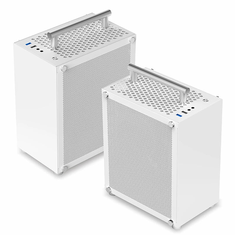 METALFISH T40 Mini ITX Black Case 7L Gaming Computer Chassis Compact transparent PC Support SFX PSU/70mm Cooler/206mm GPU