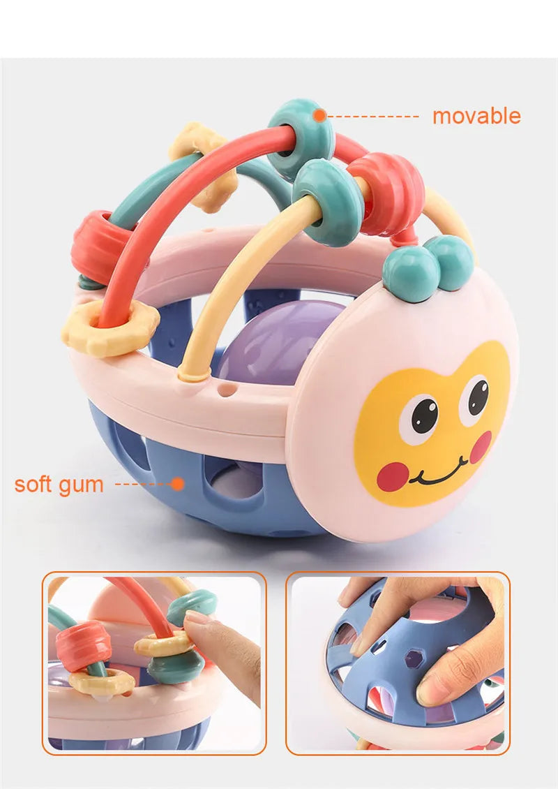 Baby Rattles Toys 0 12 Months Baby Games Teether Sensory Newborn Toy Educational Development Toys For Babies 1 2 Year Old