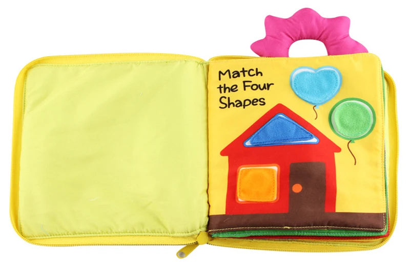 Baby Toy Soft 3D Cloth Book First Book Montessori Infant Early color Cognitive Educational Toys Learning Basic Life Skills Toys