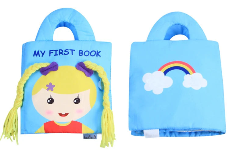 Baby Toy Soft 3D Cloth Book First Book Montessori Infant Early color Cognitive Educational Toys Learning Basic Life Skills Toys