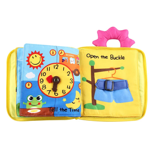 Baby Toy Soft 3D Cloth Book First Book Montessori Infant Early color Cognitive Educational Toys Learning Basic Life Skills Toys