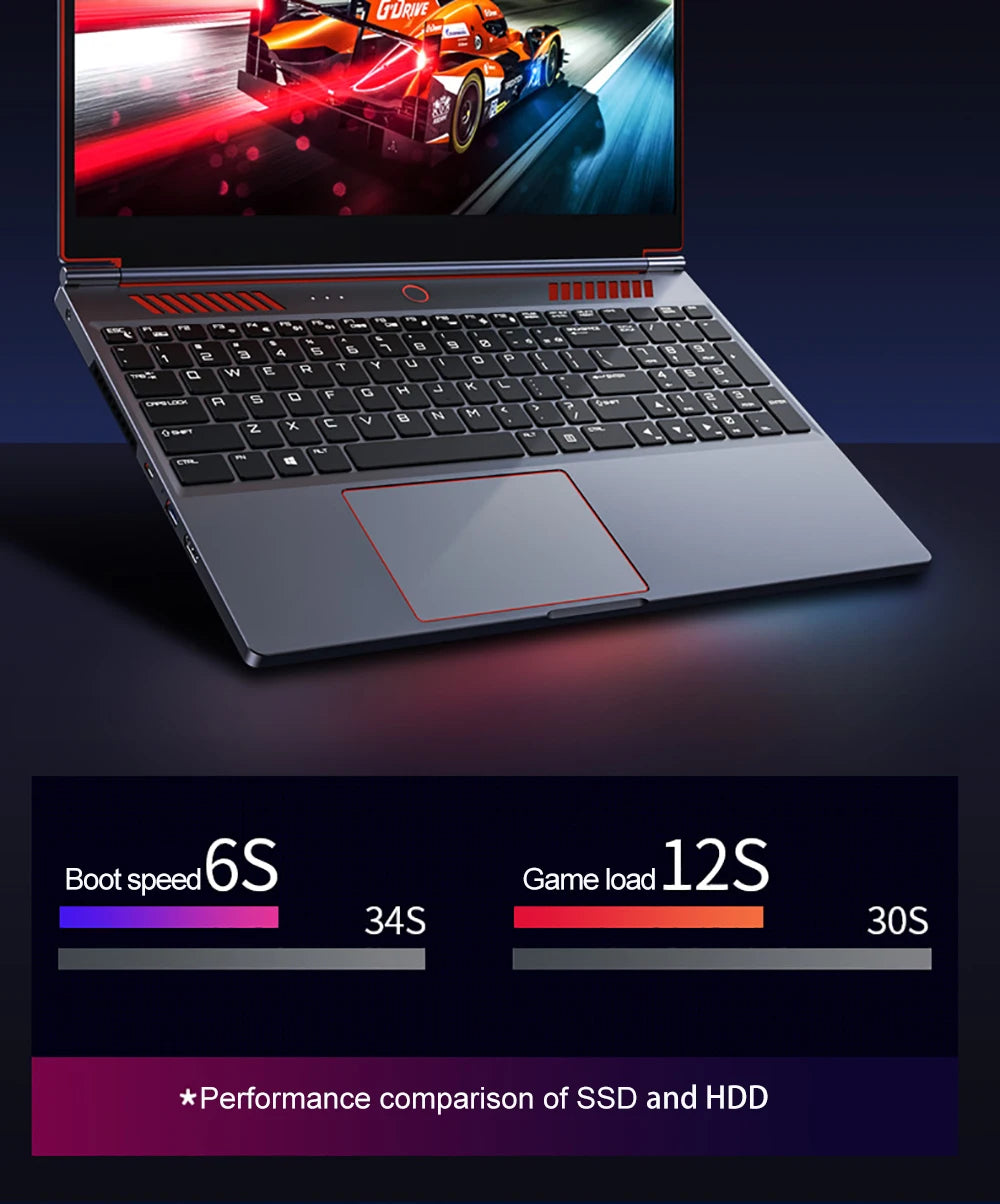 YSJMNPC Gaming Laptop Computer Intel Core i9-10885H i7 10870H GTX1650 4G 16.1 Inch IPS Screen RAM Max 64GB 2*DDR4 2*M.2 NVMe