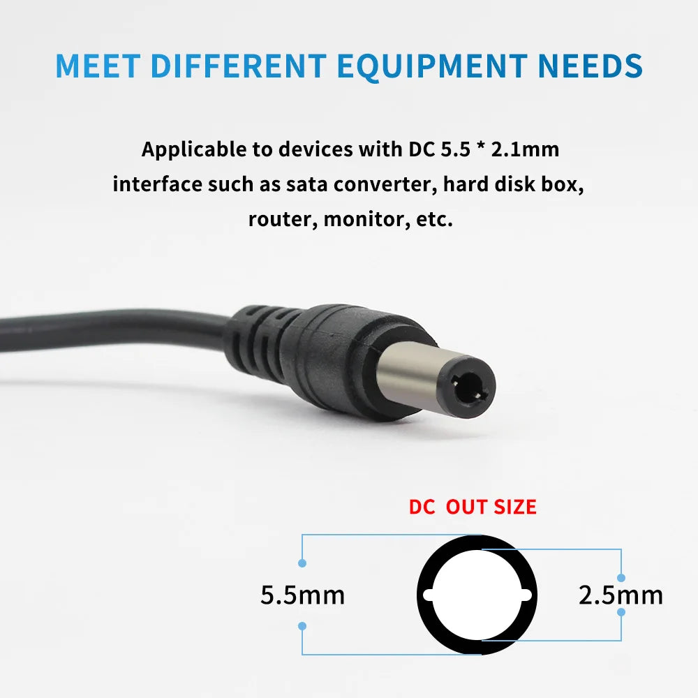 Universal Power Adaptor AC/DC Output DC 5V - 15V 1A - 3A Supply Charger Adapter for Video Camera Router DVD Led Strip Monitor
