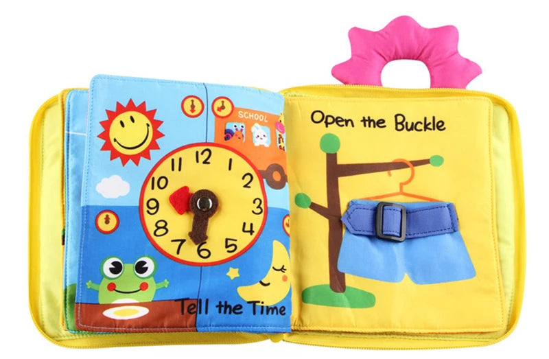Baby Toy Soft 3D Cloth Book First Book Montessori Infant Early color Cognitive Educational Toys Learning Basic Life Skills Toys