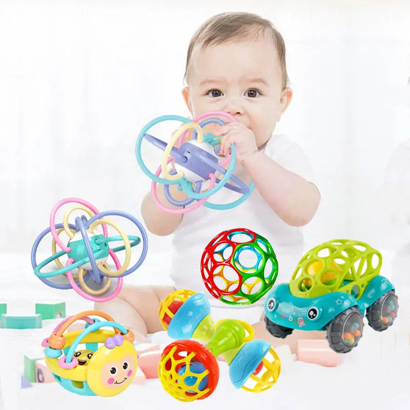 Baby Rattles Toys 0 12 Months Baby Games Teether Sensory Newborn Toy Educational Development Toys For Babies 1 2 Year Old