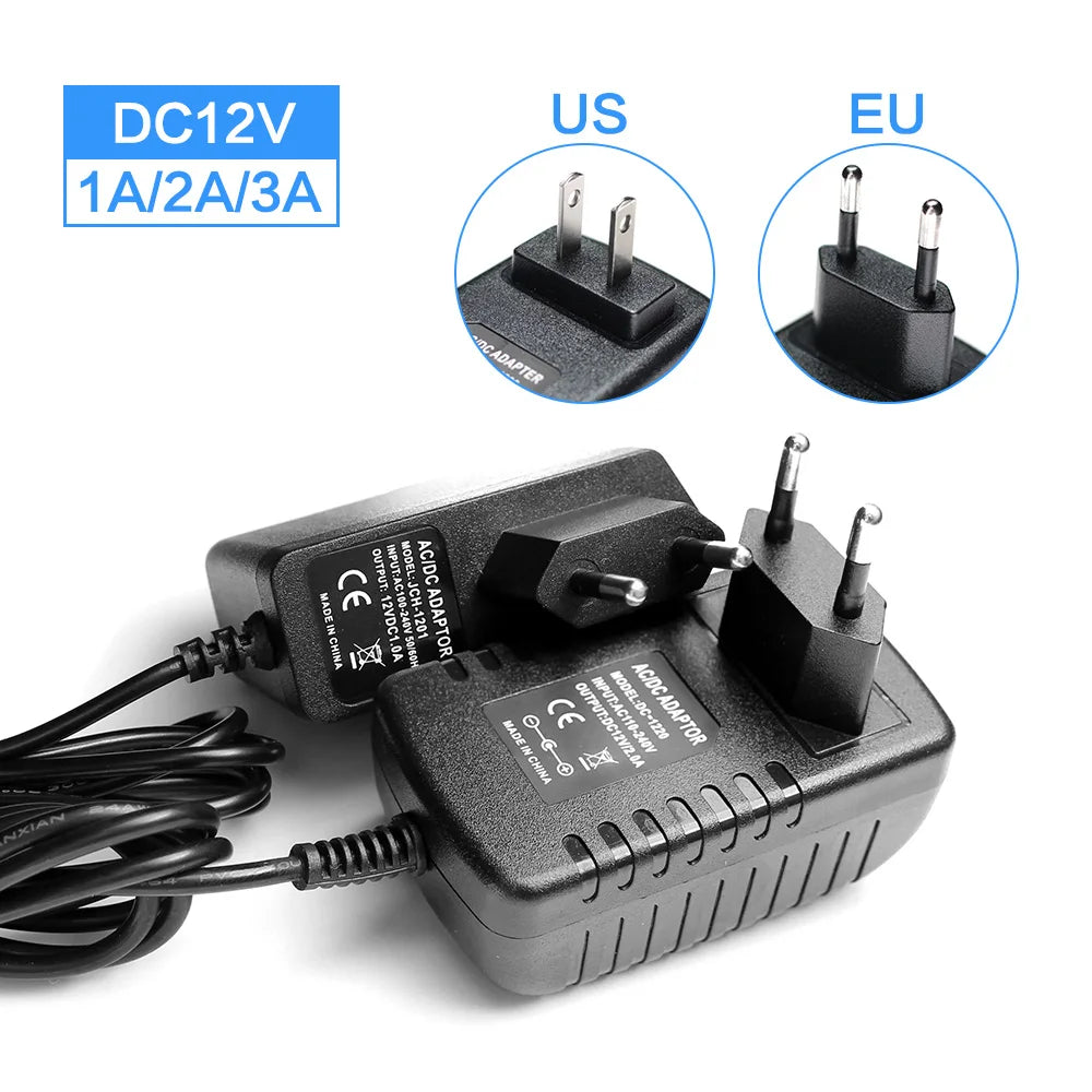 Universal Power Adaptor AC/DC Output DC 5V - 15V 1A - 3A Supply Charger Adapter for Video Camera Router DVD Led Strip Monitor
