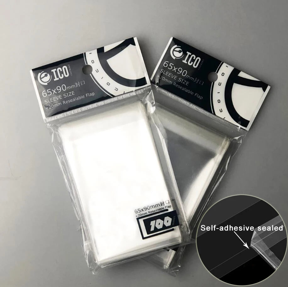 200pcs(2Packs) 65*90mm Card Sleeve Cards Protector Magic Killers of Three Kingdom Football Star Card Transparent Board Games GYH