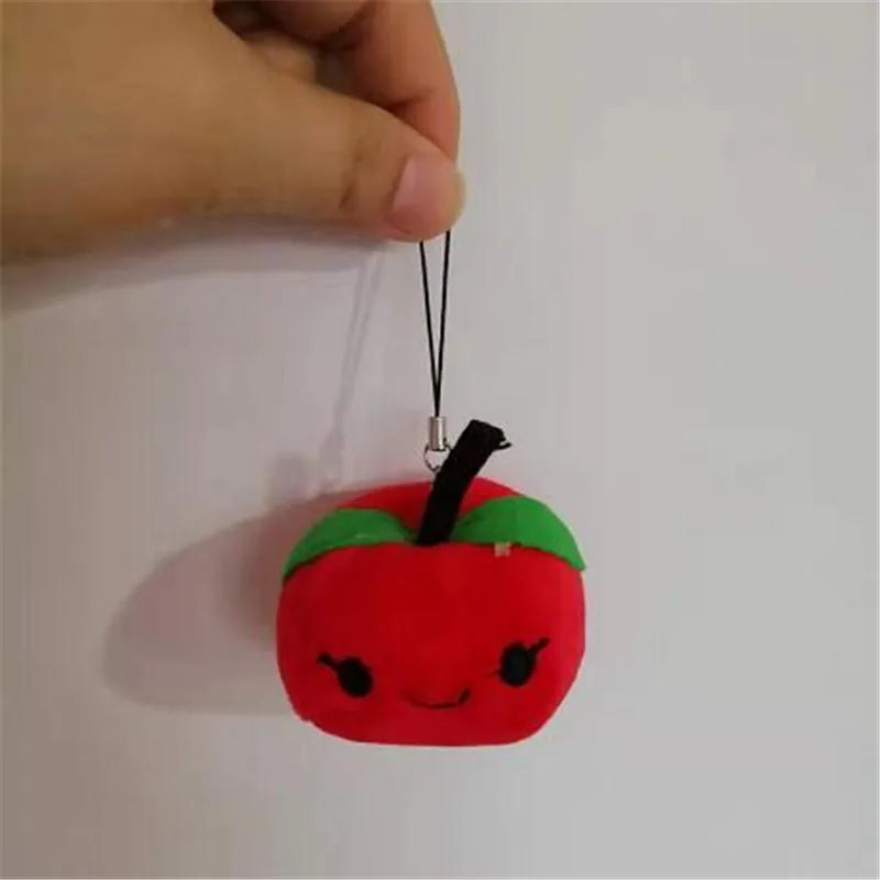 1PCS Fruit Plush Peach Toys Mini Cute Soft Stuffed Pear Toy Small Pendant Children Kids Playmate Valentine Gifts Unisex Hot 8CM