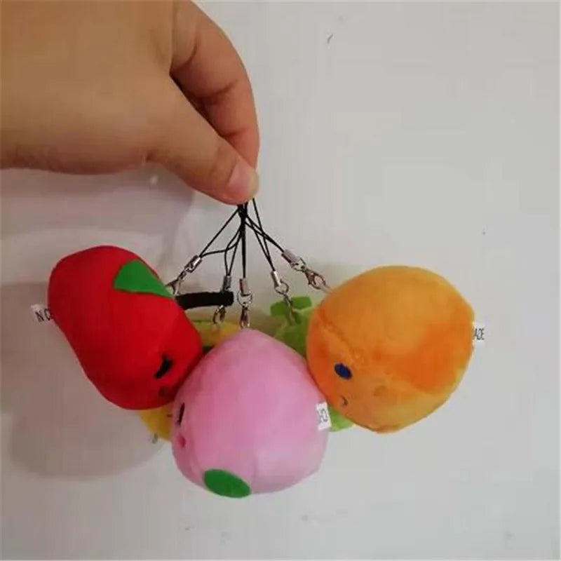 1PCS Fruit Plush Peach Toys Mini Cute Soft Stuffed Pear Toy Small Pendant Children Kids Playmate Valentine Gifts Unisex Hot 8CM