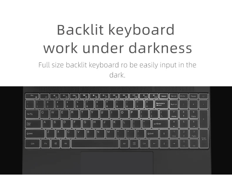 AKPAD Intel Celeron 11TH N5095 15.6inch Laptop 16GB RAM 1TB SSD Dual Band WiFi Business Office Online Class Notebook Window10/11