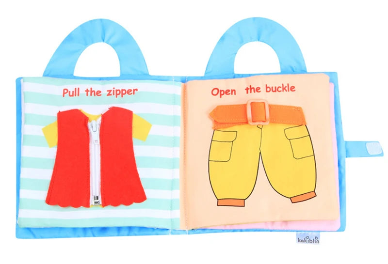 Baby Toy Soft 3D Cloth Book First Book Montessori Infant Early color Cognitive Educational Toys Learning Basic Life Skills Toys