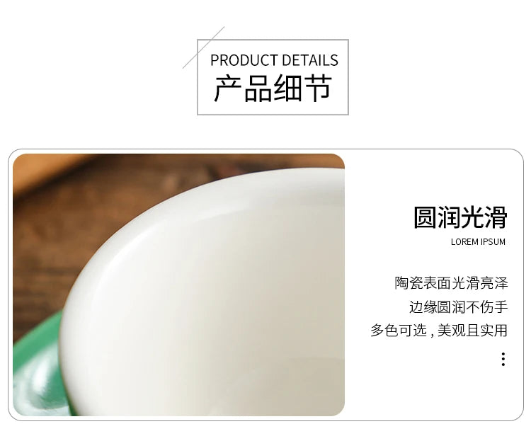 150ml Espresso Coffee Cup Sets High-grade Simple European Style Mug Thick Colored Glaze Ceramic Cappuccino Flower Cups Latte