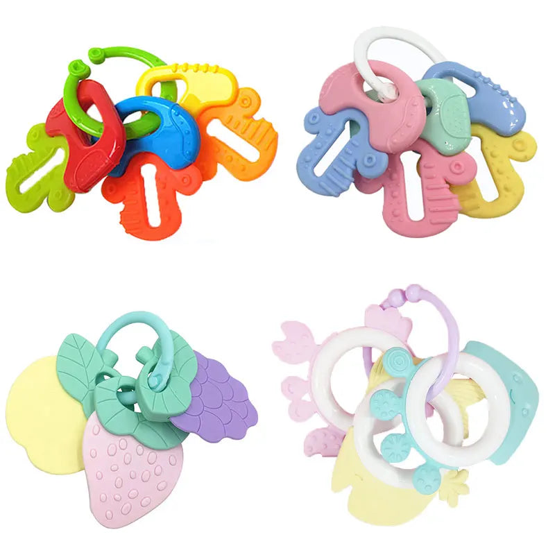 Baby Rattles Toys 0 12 Months Baby Games Teether Sensory Newborn Toy Educational Development Toys For Babies 1 2 Year Old