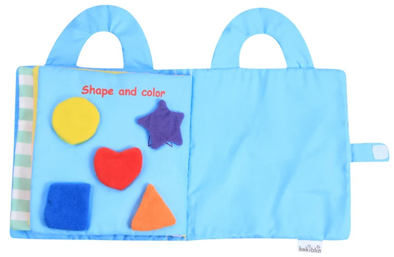 Baby Toy Soft 3D Cloth Book First Book Montessori Infant Early color Cognitive Educational Toys Learning Basic Life Skills Toys
