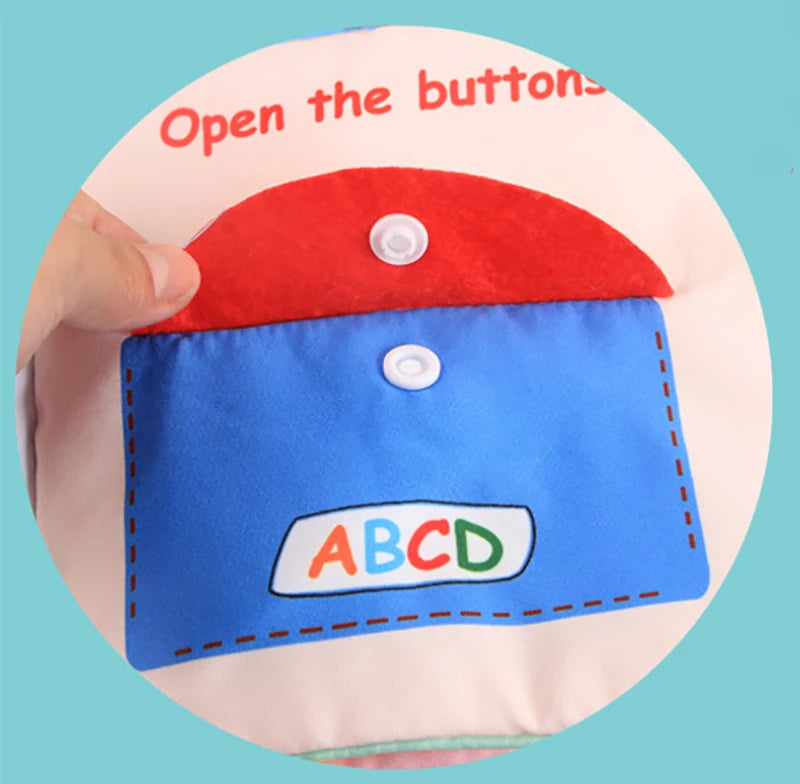 Baby Toy Soft 3D Cloth Book First Book Montessori Infant Early color Cognitive Educational Toys Learning Basic Life Skills Toys