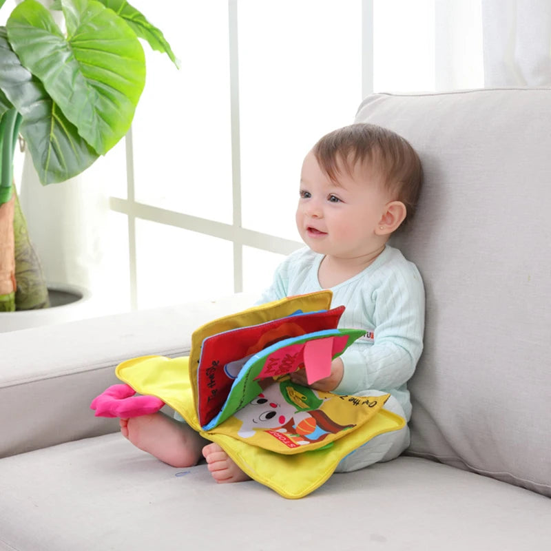 Baby Toy Soft 3D Cloth Book First Book Montessori Infant Early color Cognitive Educational Toys Learning Basic Life Skills Toys