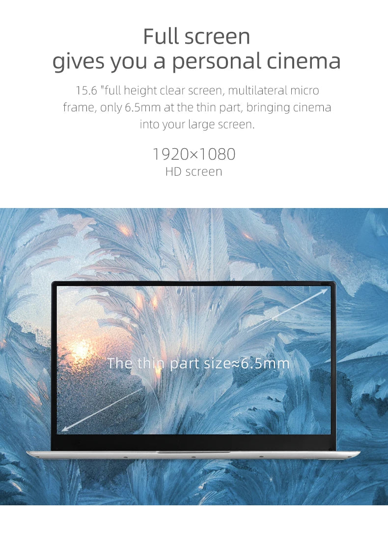 AKPAD Intel Celeron 11TH N5095 15.6inch Laptop 16GB RAM 1TB SSD Dual Band WiFi Business Office Online Class Notebook Window10/11