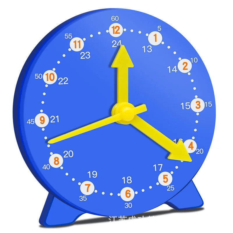 Children Kids Clock Model Toys Early Educational Cognitive Math Toy Montessori Teaching Aids Three-needle Linkage Detachable Toy