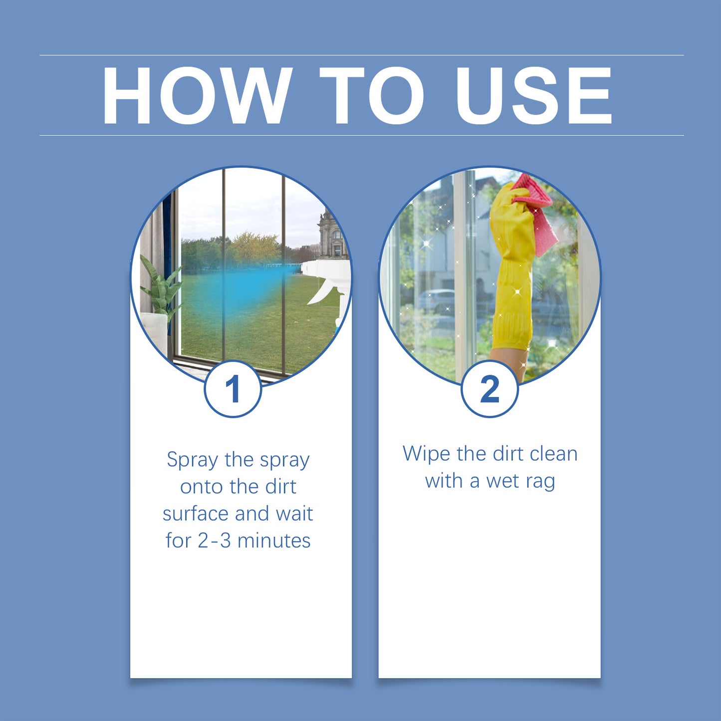 Bathroom Glass Limescale Cleaner - Window Descaling Spray Shower Brightening Water Oil Stain Remover for Bathtubs Dirt Cleaning