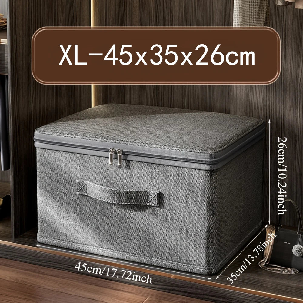 Household Storage Box Large-Capacity Wardrobe Clothes Layered Sorting Box Privacy Storage Suitable for Home Organization