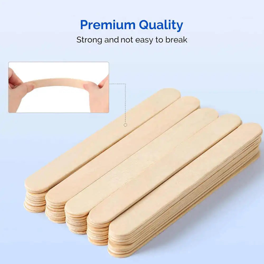300/200/100/50/30/10PCS Wooden Tongue Depressor Waxing Stick Individual Pack Woman Body Hair Removal Sticks Beauty Health Tool
