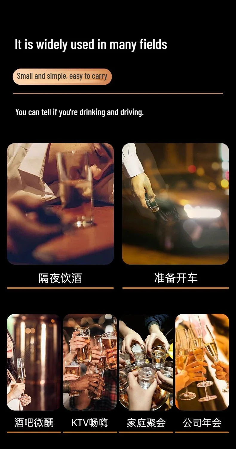 Xiaomi ANMU Automatic Alcohol Tester Electronic Breathalyzer LED Display Portable Rechargeable Non-Contact Alcohol Test Tools