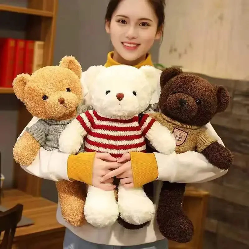 30cm40cm Plush Sweater Bear Toys Dolls Dolls Cute Dress Up Bear Birthday Gift Soothing sleep